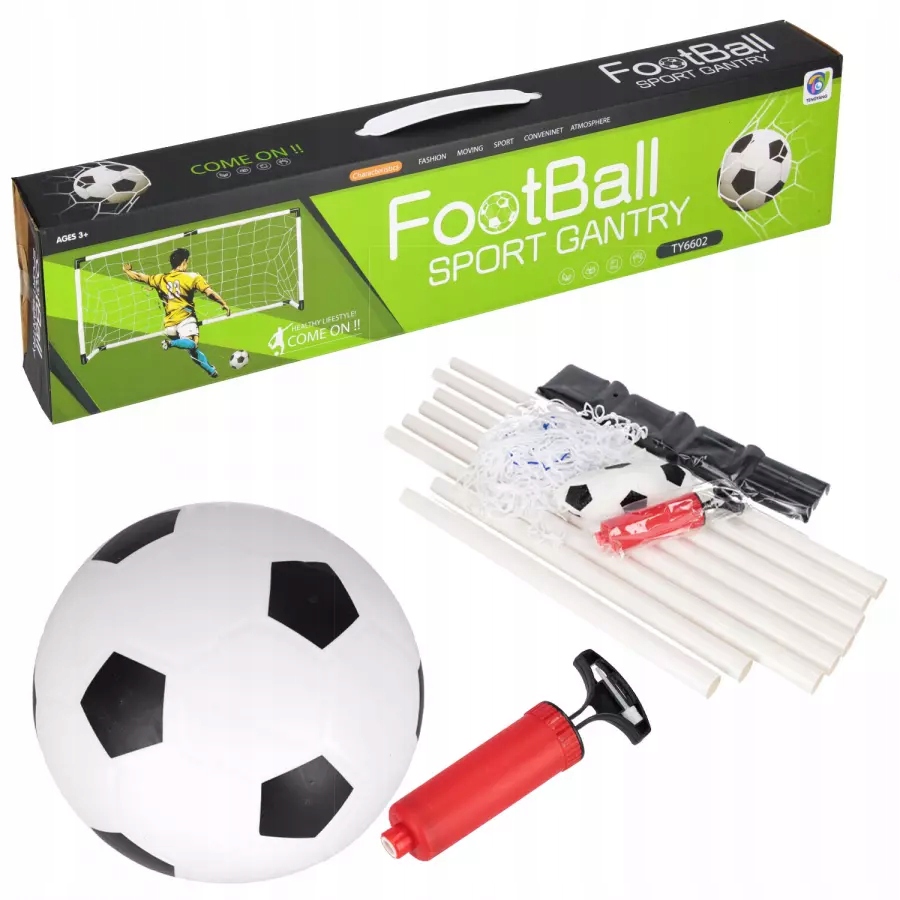 SADA FUTBALOVÁ BRÁNKA PRE DETI, LOPTA, PUMPA