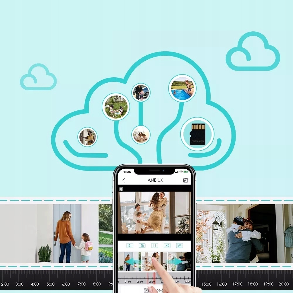 KAMERA OBROTOWA BEZPRZEWODOWA DIGICAM 2.0 WIFI 8MP Technologia IP