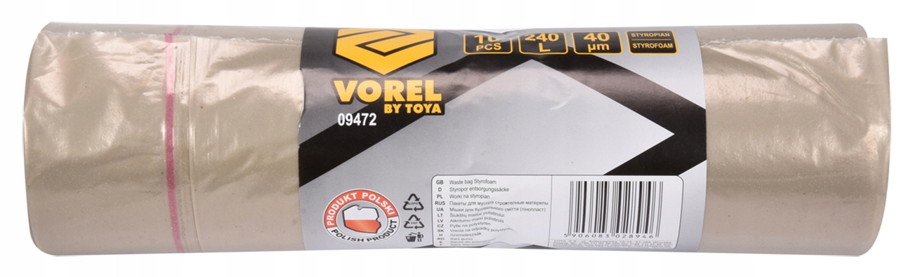 WORKI BUDOWLANE NA STYROPIAN WEŁNĘ 240L 10 SZTUK EAN (GTIN) 5906083028946
