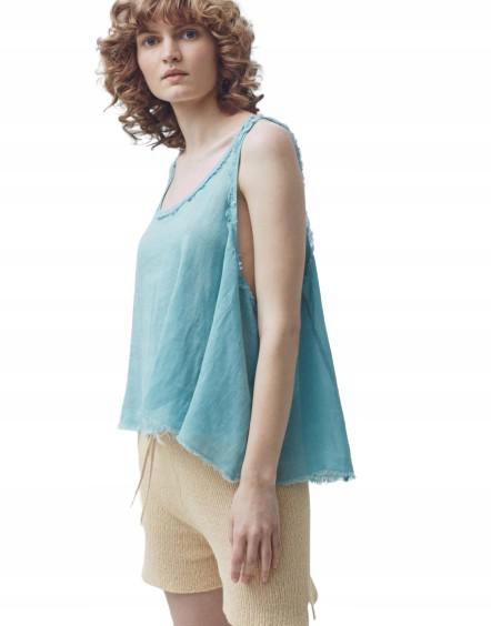 

C1H002 MANGO__MF8 Luźny Top Frędzle__m