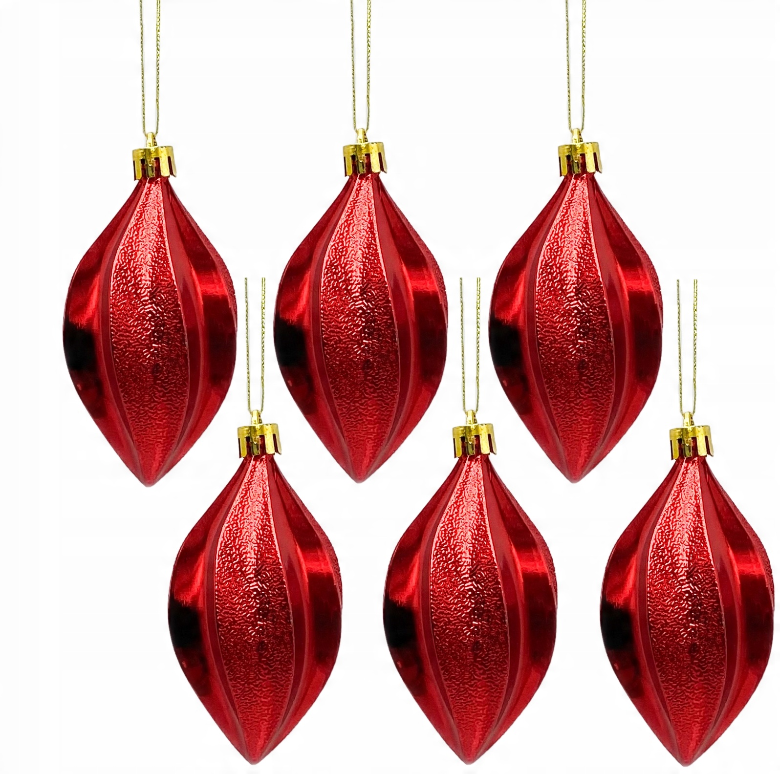

Bombki Choinkowe zestaw Czerwone 10cm 6szt
