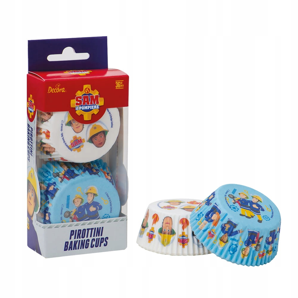 

Papilotki do muffinów Strażak Sam 50x32mm 36 szt