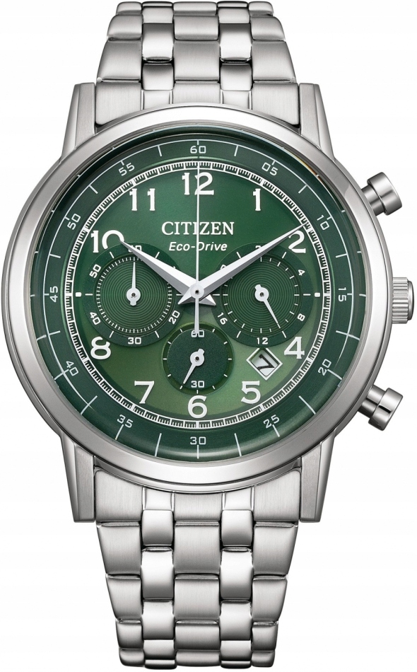 Zegarek męski Citizen CA4630-53X zielony sportowy