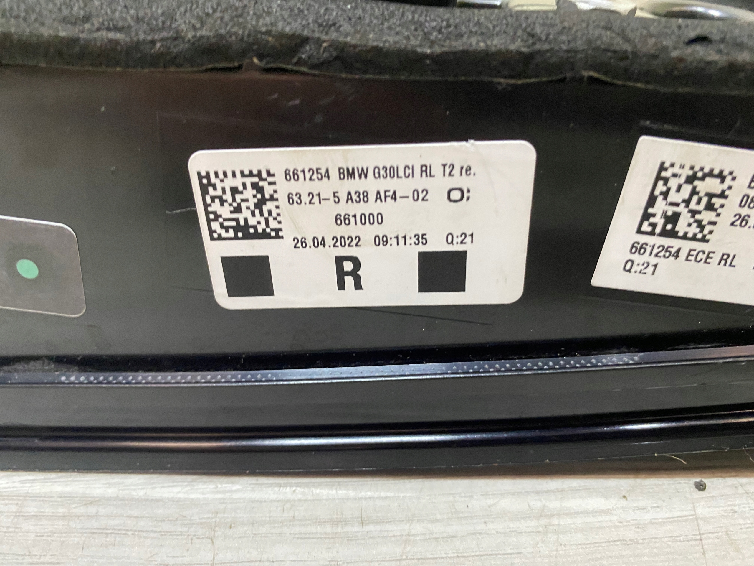BMW 5 G30 LCI light right rear part 5A38AF4