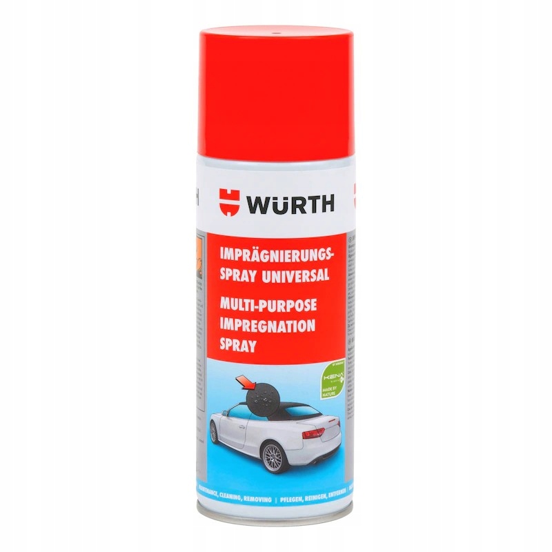 Impregnát, Prípravok, Sprej Na Tkaniny, Strechy Kabrioletov 400 ML Wurth Univerzálny
