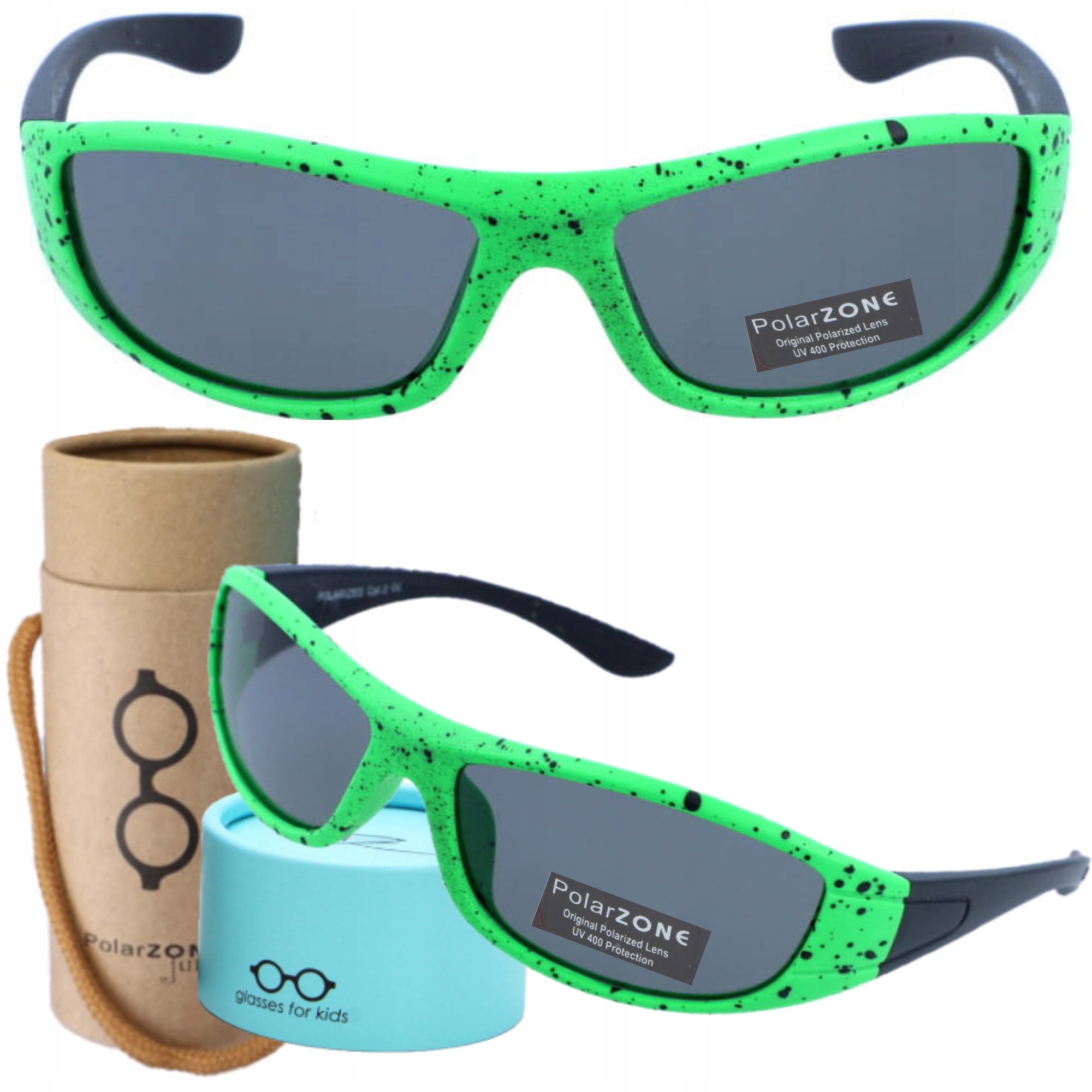 OKULARY PRZECIWSŁONECZNE DLA DZIECI Z POLARYZACJĄ FILTR UV400 Z ETUI