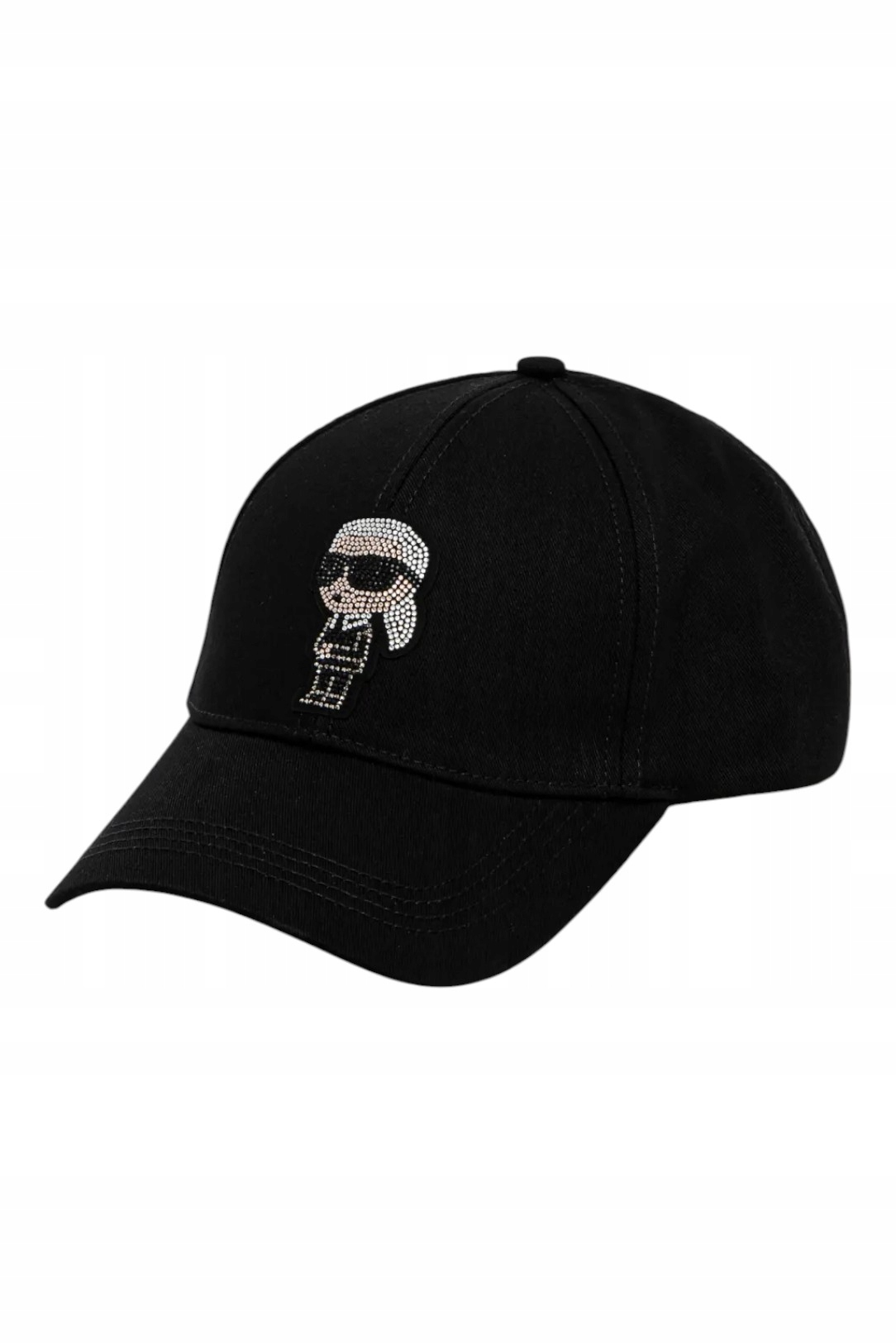Karl Lagerfeld Kšiltovka Ikon Rhinestones Cap Černá