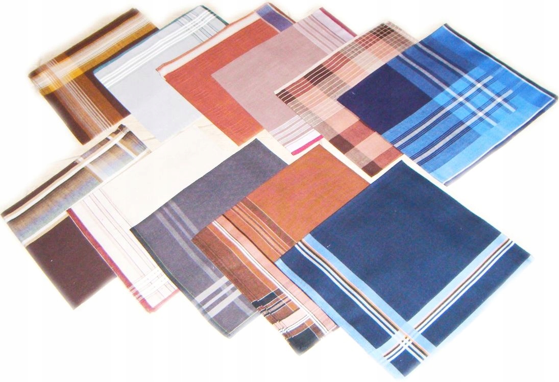 MĘSKI CHUSTECZKI DO NOSA BAWEŁNA 100% CHUSTECZKA KOLORY szt.5