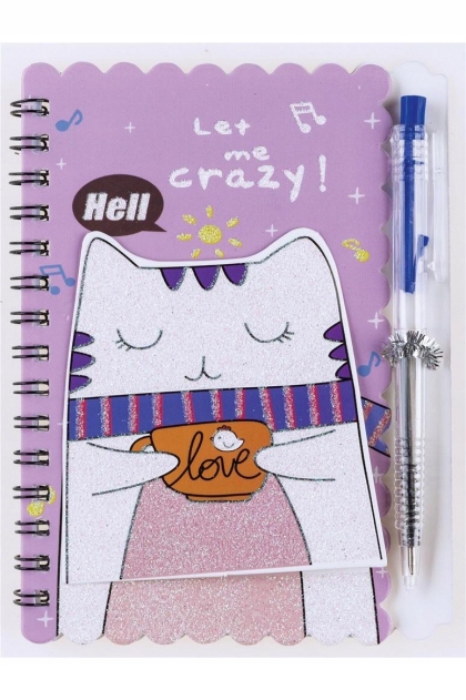 

Notes na spirali z długopisem Zwierzaki Pets lol