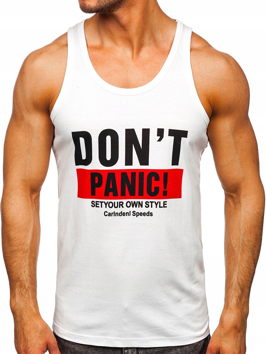 

Koszulka Tank Top Męska Biała 14854 Rozmiar_l