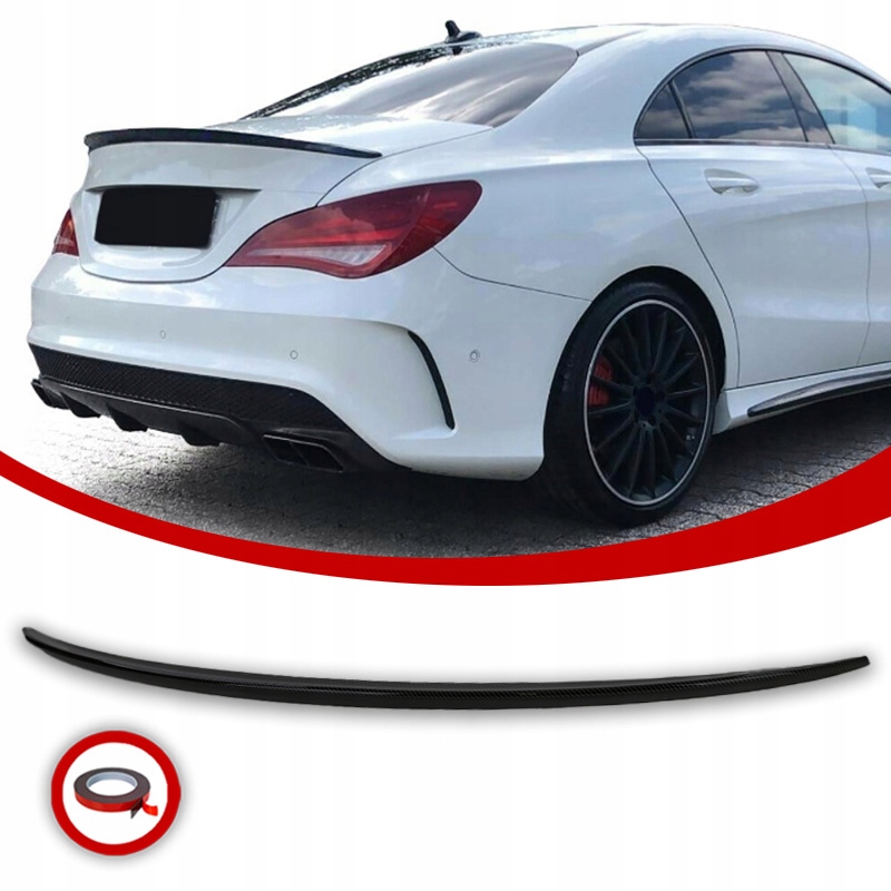 Letka Spoiler Mercedes Cla W117 C117 Amg Look Černý Lesk