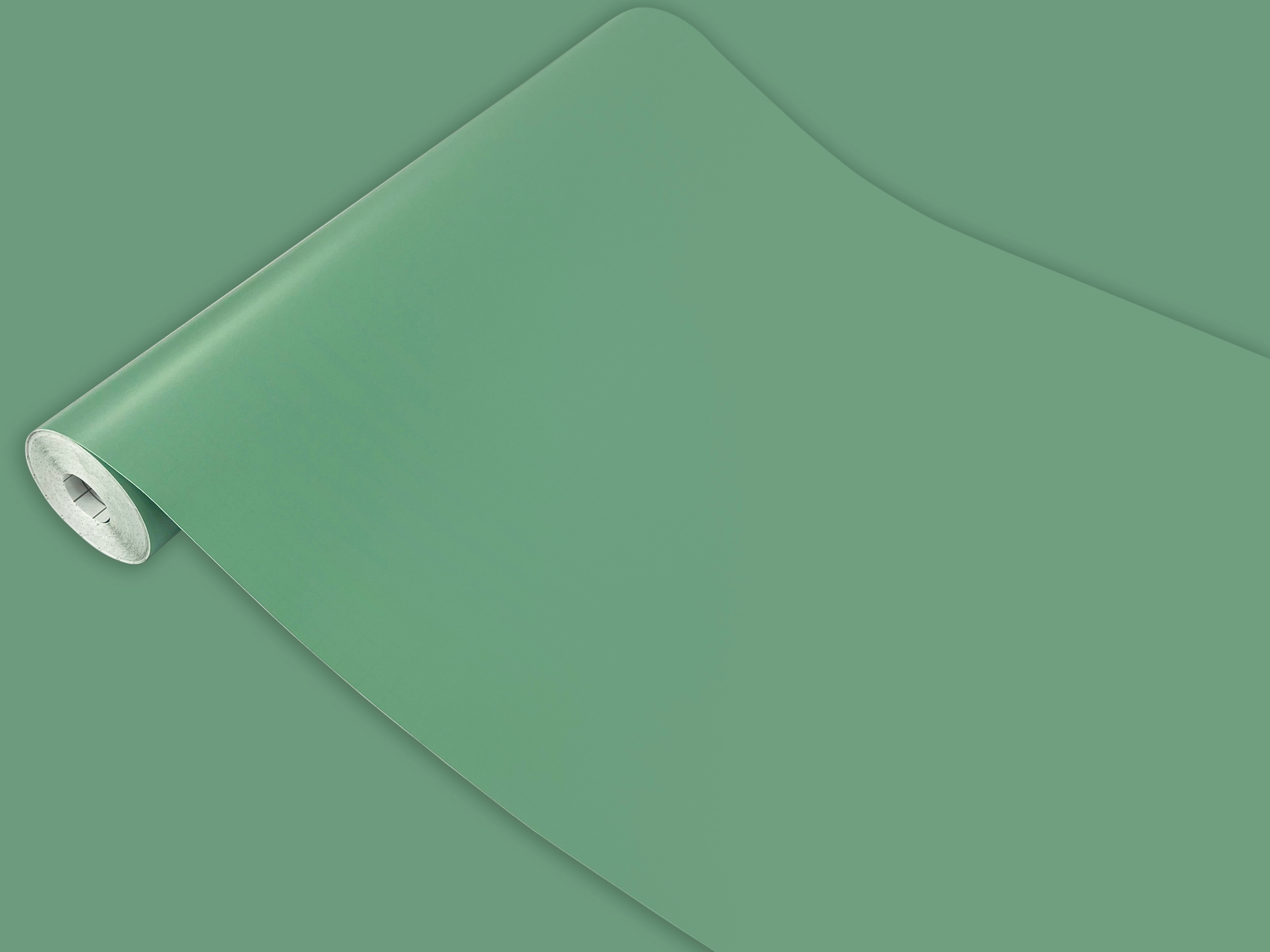 Dekorativní dýha Barva Zelená Matná Fólie na skříňky Regály Psací stůl Šířka 45