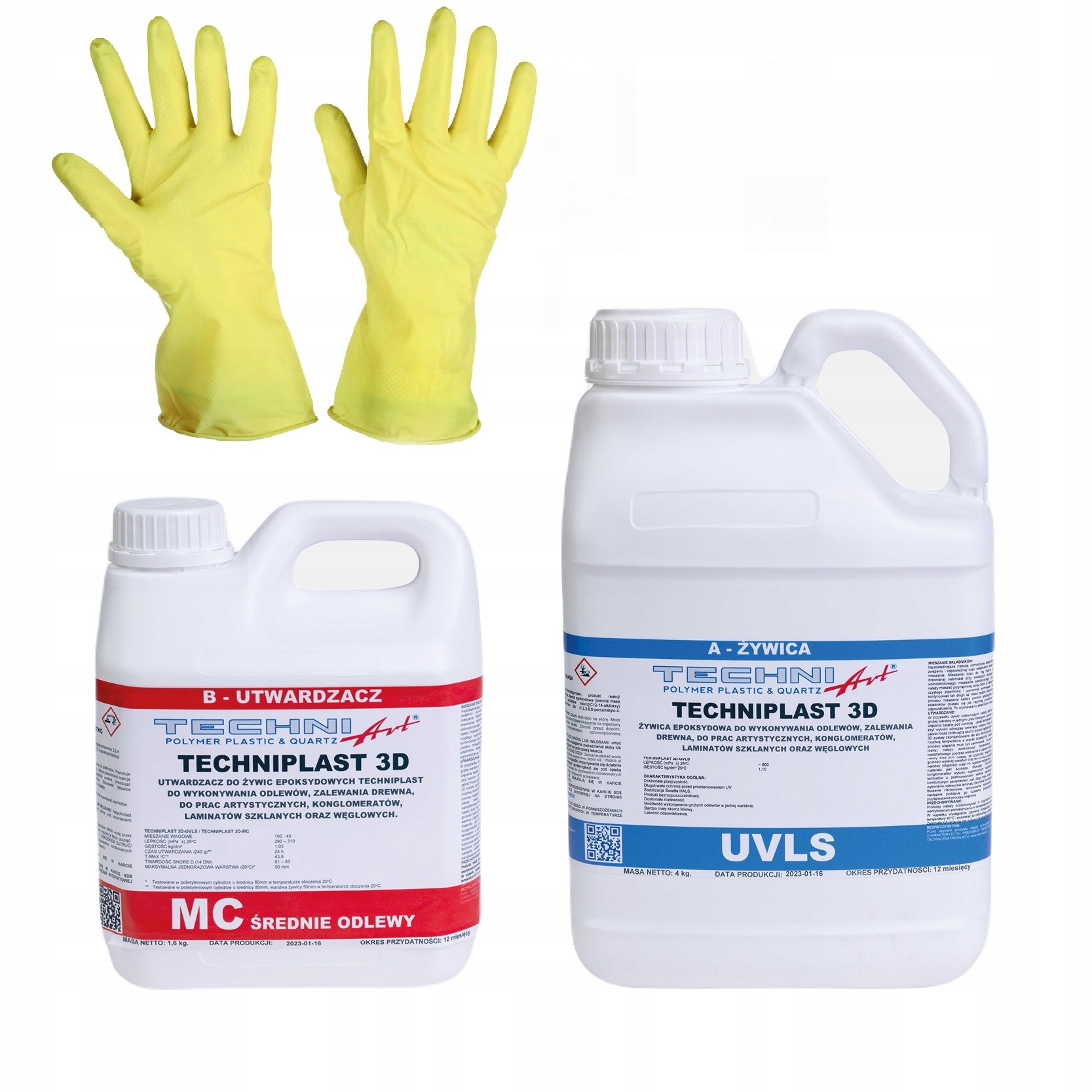 Żywica 3D bezbarvá na dřevo odlitků desek 1,4kg Bonus