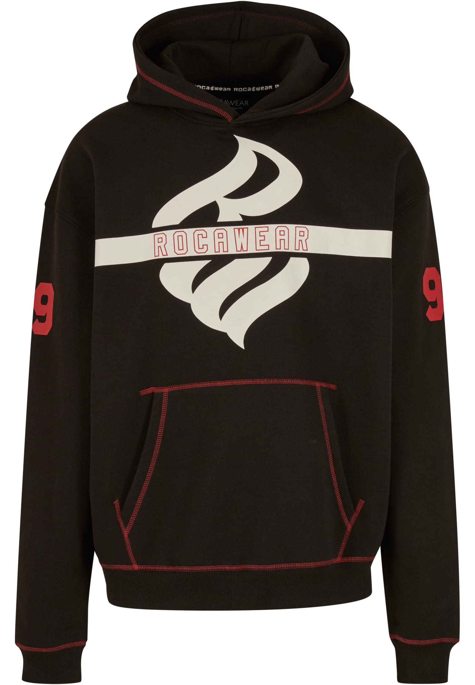 Mikina s klokaní kapsou Rocawear Hoodies Pro jet černá s kapucí XL