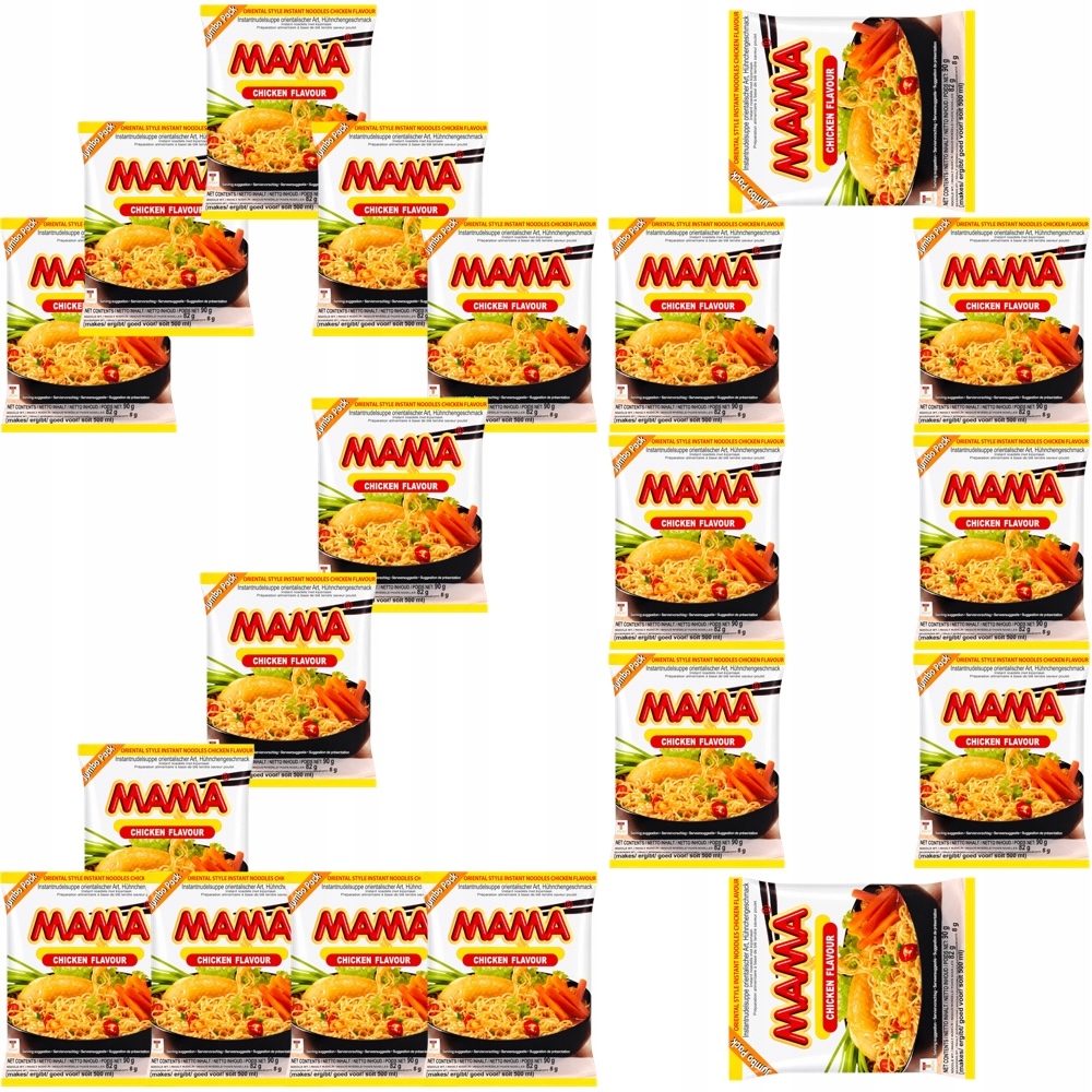 20 x Thajská instantní polévka s kuřecím masem Instant 90 g Mama
