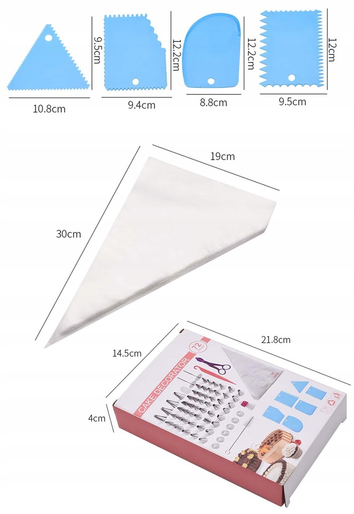 DEKORATOR TORTÓW RĘKAW XL DEKORATOR CIAST GRATIS Kod producenta DEKORATOR CIAST RĘKAW TYLKI