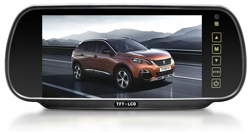 LCD Zrcátko Monitor 7" Pro Ovládání Couvacích Kamer, Prémiová Kvalita Ntsc Ahd