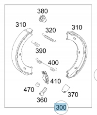 Brzdové Čelisti Mercedes Sada A906420032028