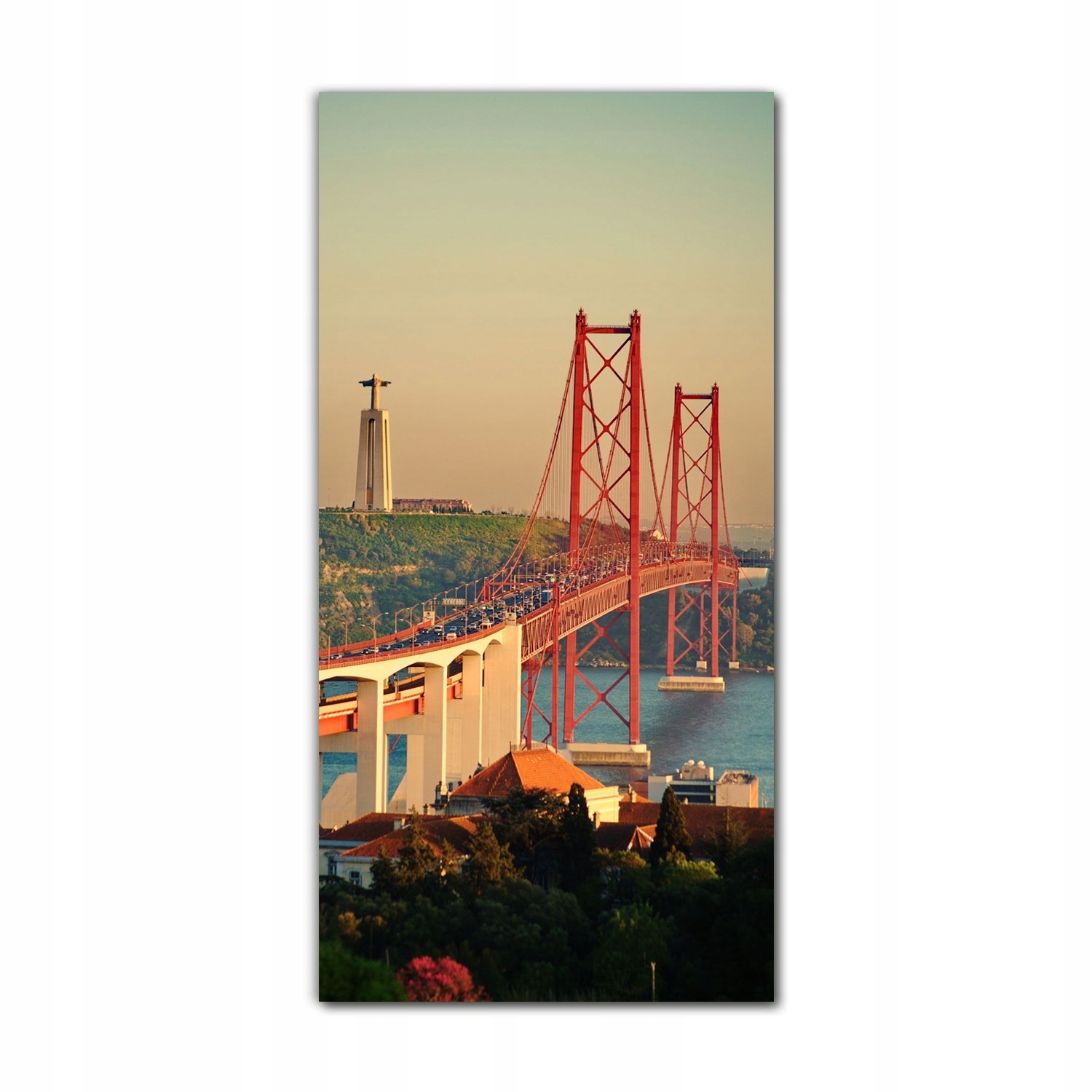 

Foto-obraz na szkle nowoczesny 70x140 Most Lizbona