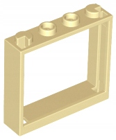 

Lego 60594 Okno Rama Okna 1x4x3 piaskowe Nowe (2g)