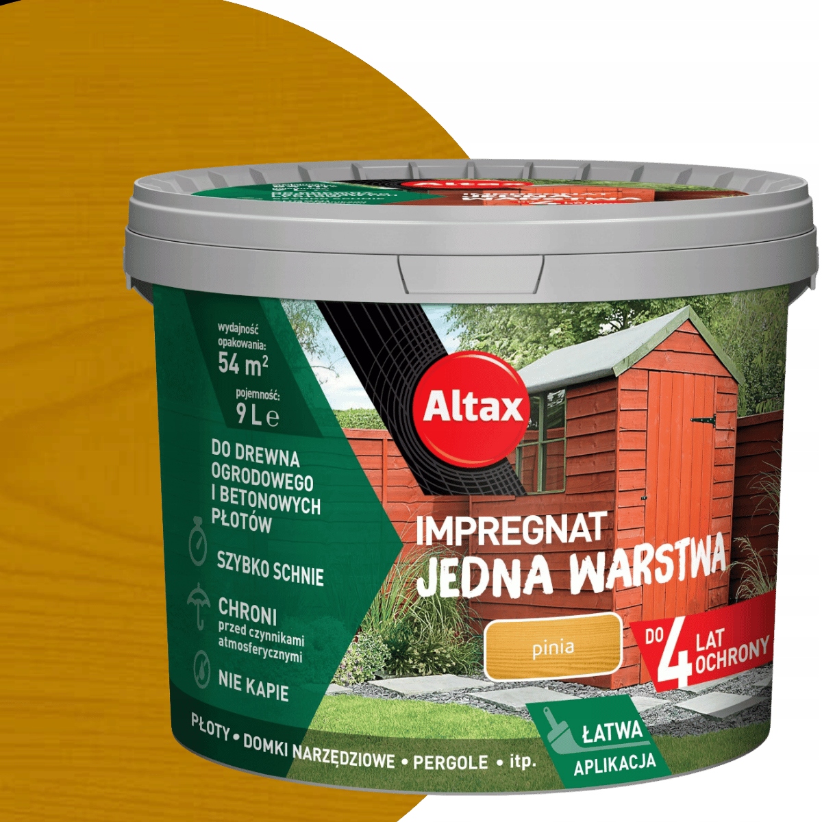 Altax Impregnat Jedna Warstwa 9L Pinia