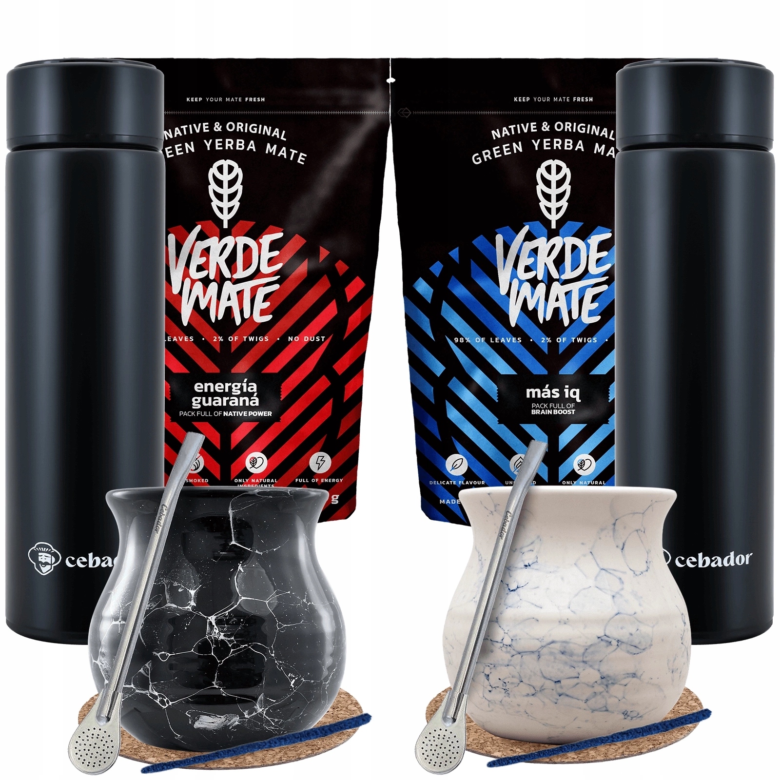 Sada Yerba Mate Verde Mate 2x Led termoska 2x tykva 2x bombilla 2x500g