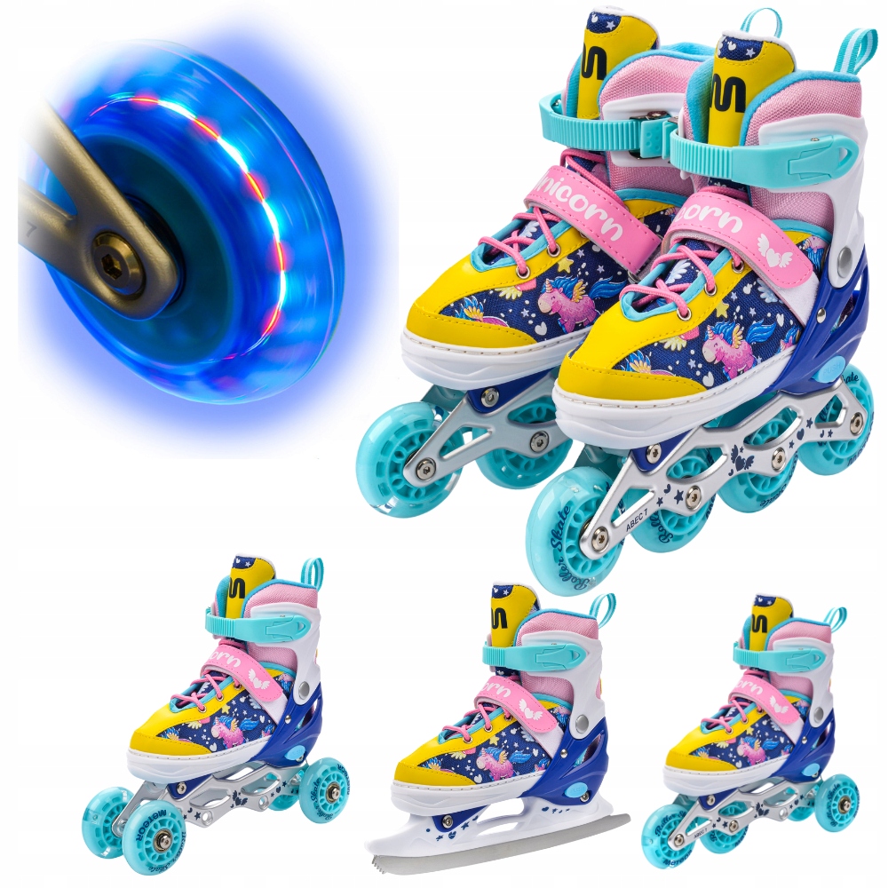Brusle 2v1 4v1 Rekreační Kolečkové Brusle Nastavitelné Brusle Na Led Kolečkové Kolečkové Brusle Meteor