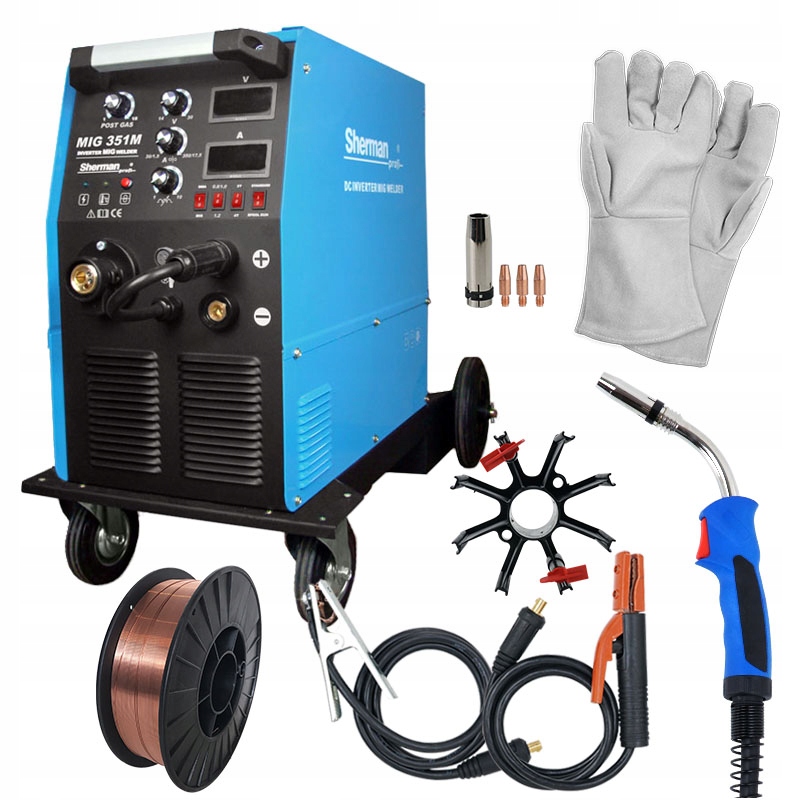 Sherman MIG 351 MMA 400V 4x4 Spawarka 350A Migomat