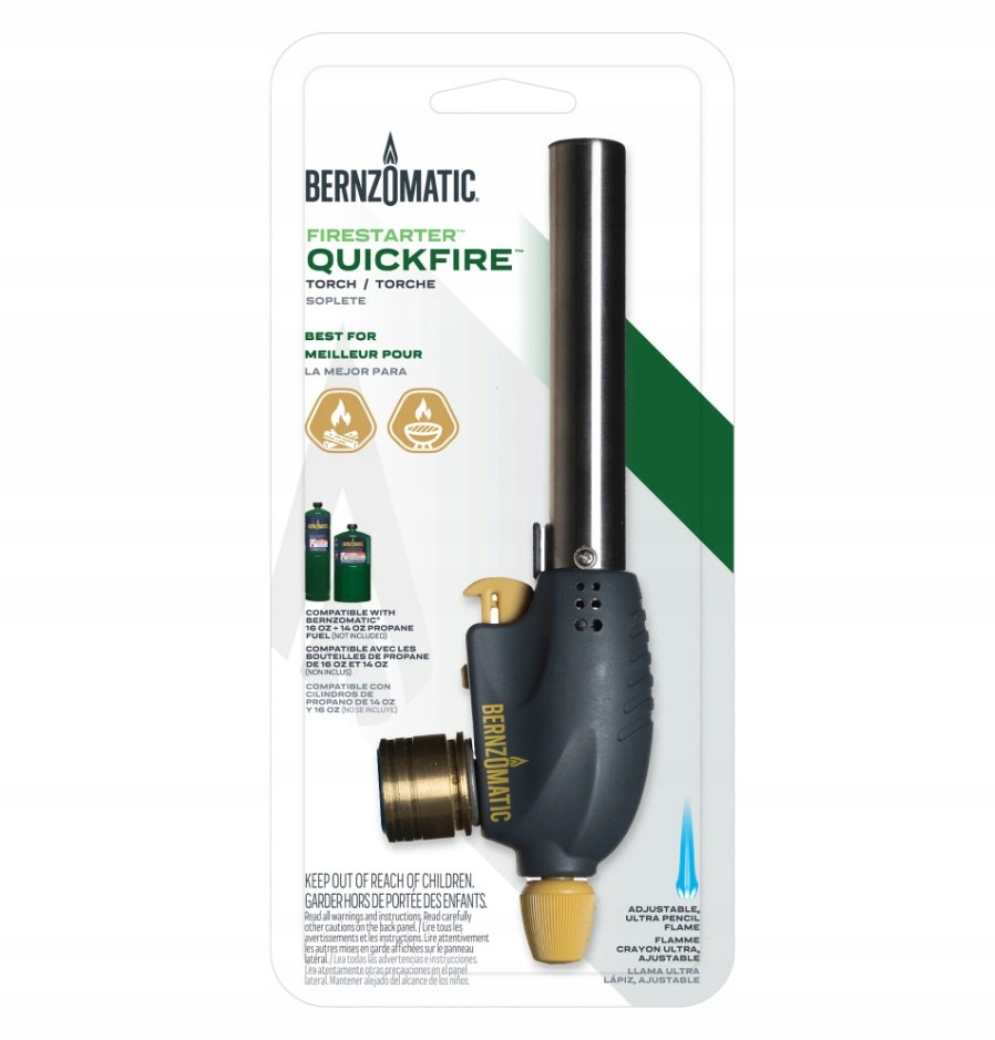 Plynový Hořák 1" Bernzomatic Quickfire Firestarter WT3301