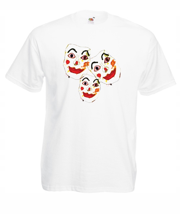 

M Koszulka Męska Maski Klauna Clown Joker Wzór