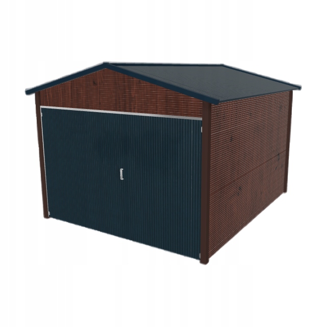 Domeček na nářadí 3x3.5 m, sedlový, tmavý ořech