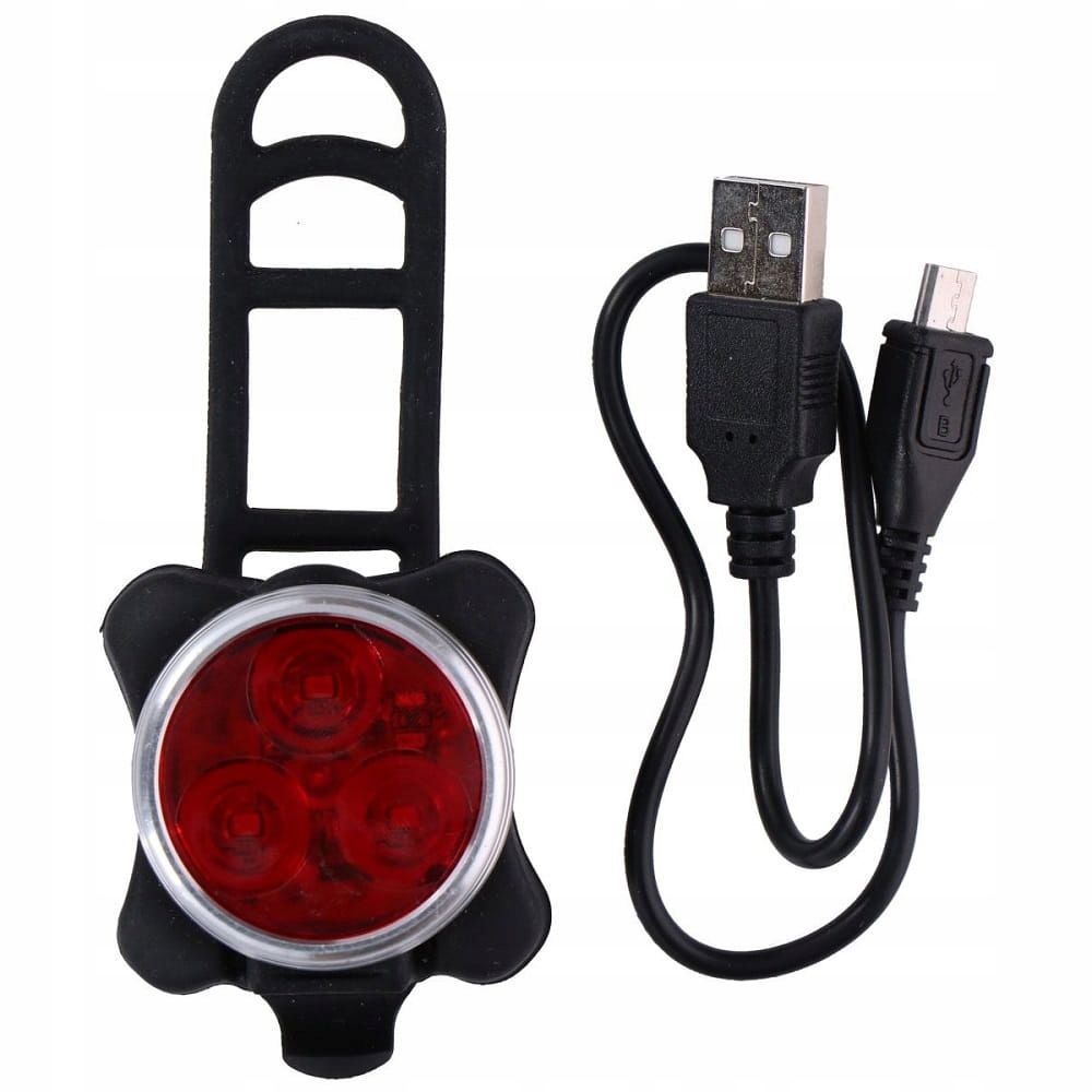 

Lampka rowerowa na tył tylna Led Smd akumulator