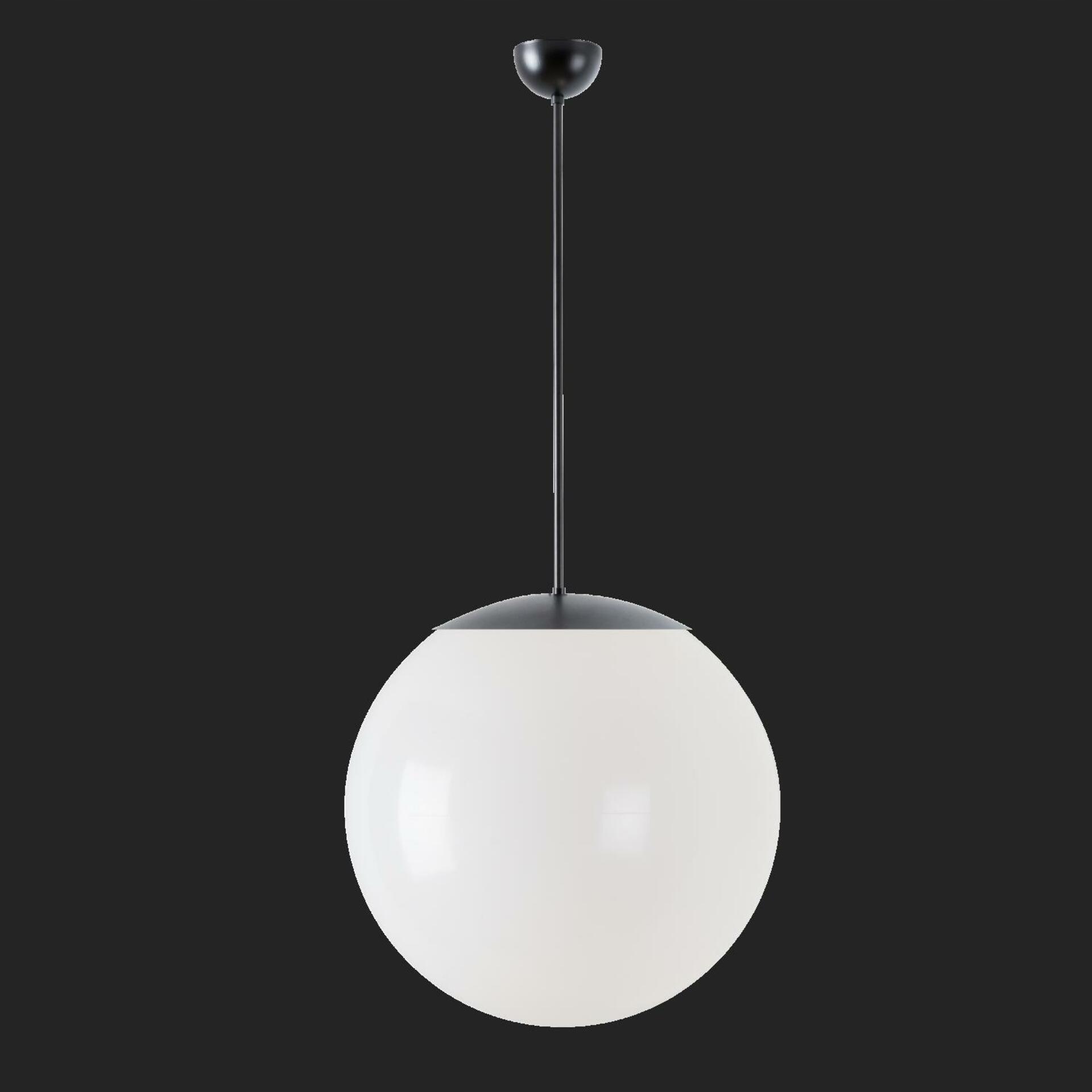 Osmont 64524 Isis P4 Pm závesné plastové svietidlo čierna biela IP40 4000 K