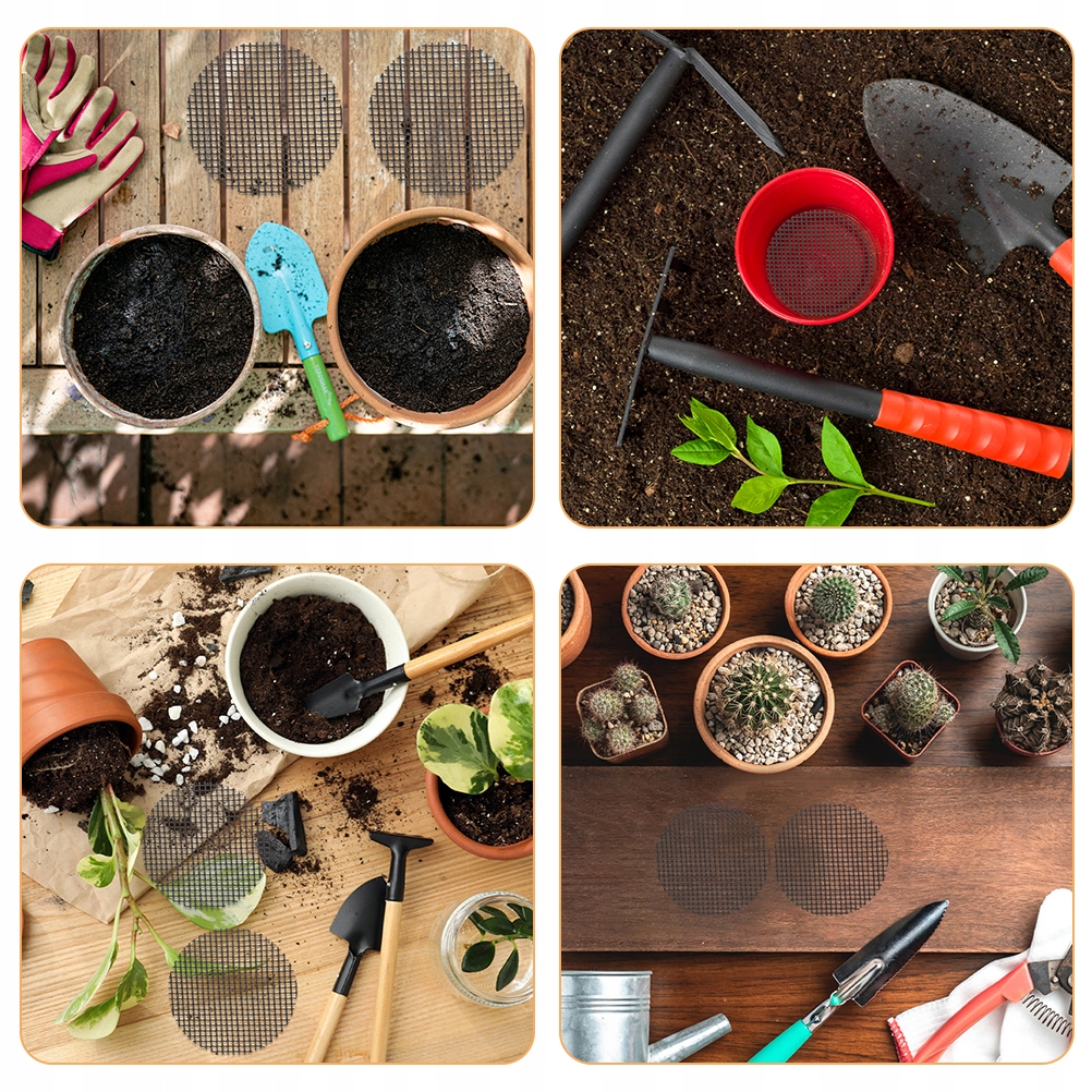 PODSTAWKI ROŚLINNE SIATKI OTWOROWE DONICZKI ROŚLINNE Marka bez marki