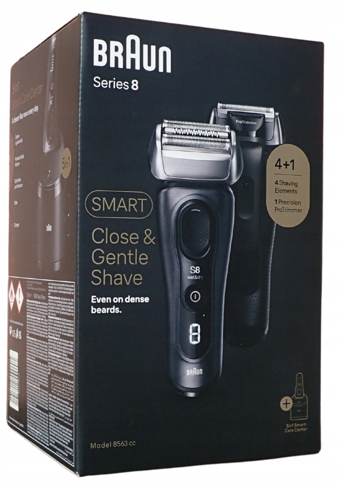 Golarka Elektryczna Męska Maszynka Trymer Braun 8563cc Series 8 Stacja Etui