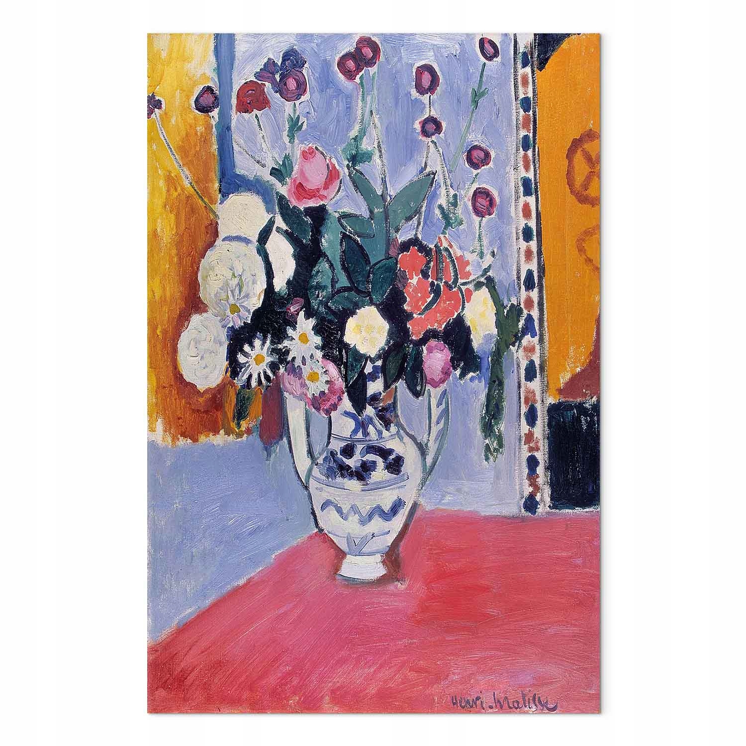 Obraz na plátně canvas Henri Matisse Kytice Váza se dvěma úchyty 60x90