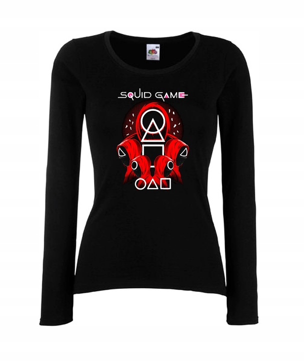

M Long Bluzka Damska Squid Game Serial Gra Wzory