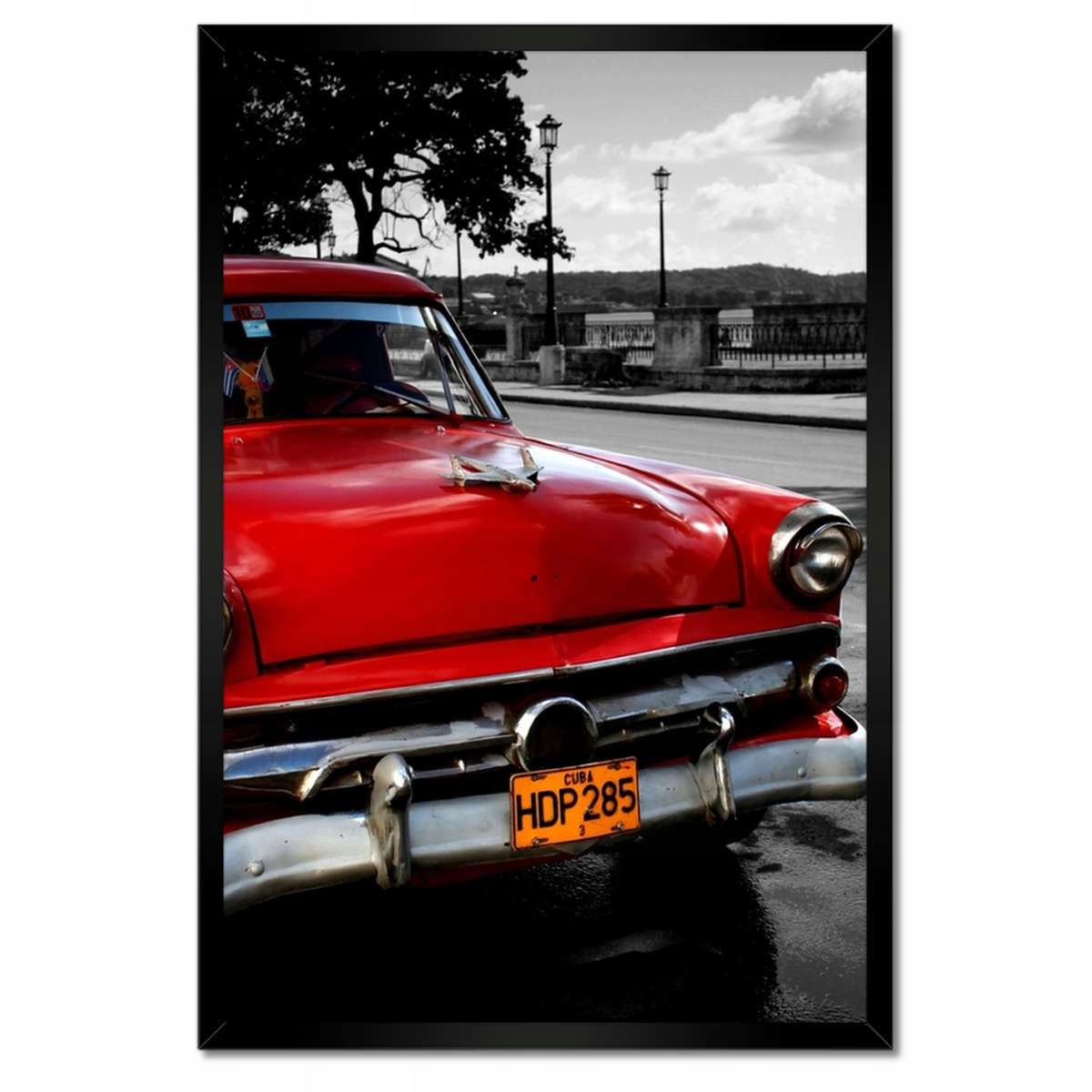 Plakáty v rámu 40x60 Kubánské červené auto