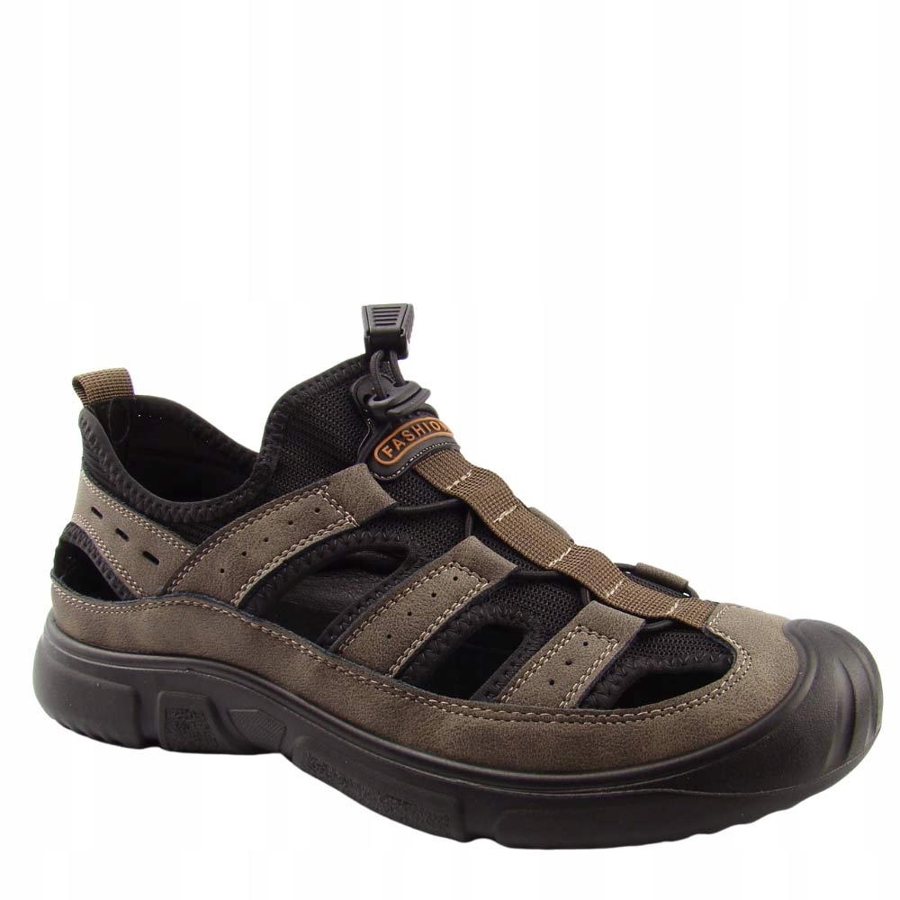 Pánské lehké kožené trekové sandály T.Sokolski L25-382 khaki vel. 44