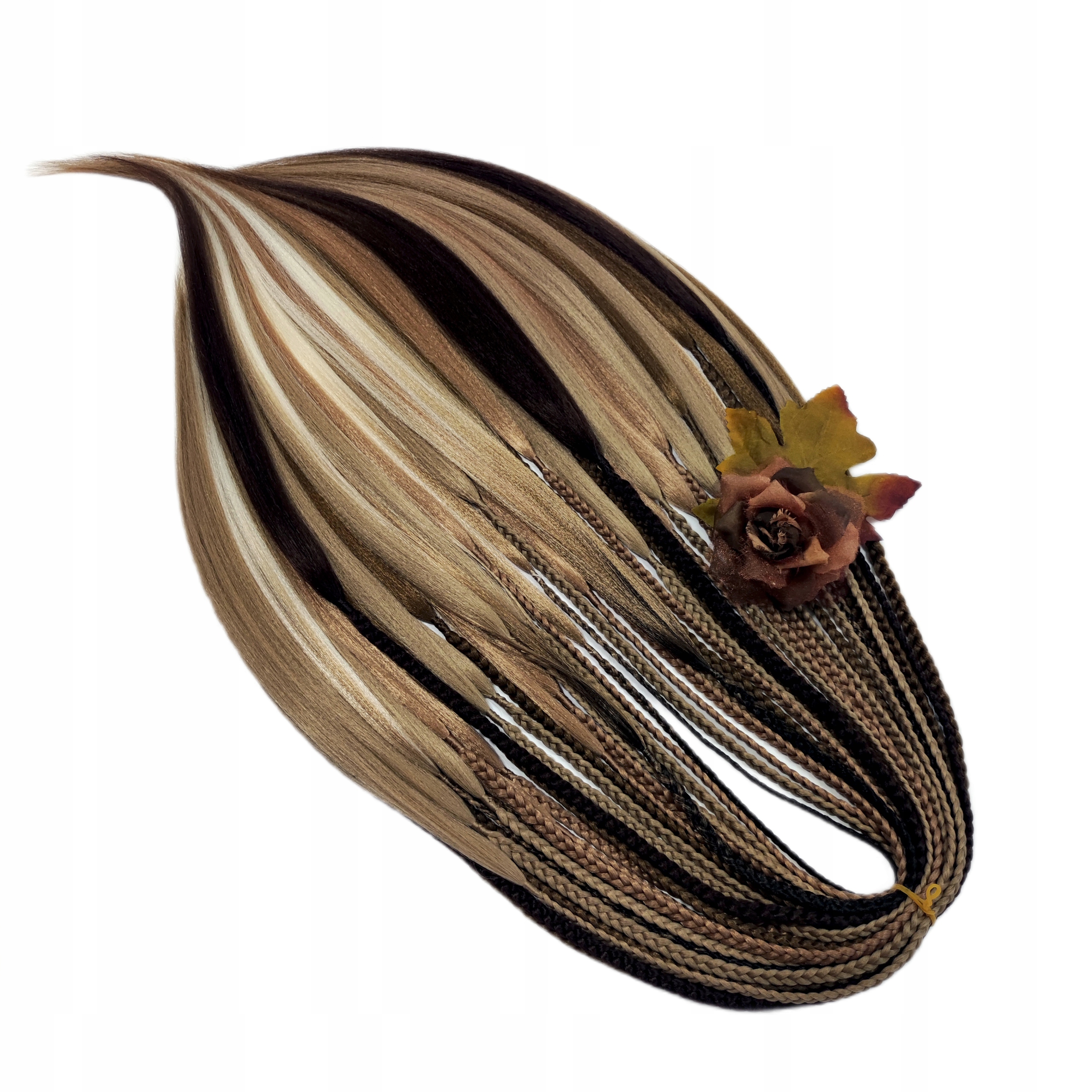 Syntetické copánky Opakovaně Použitelné dvojité, Čokoládové Snění, 40 kusů