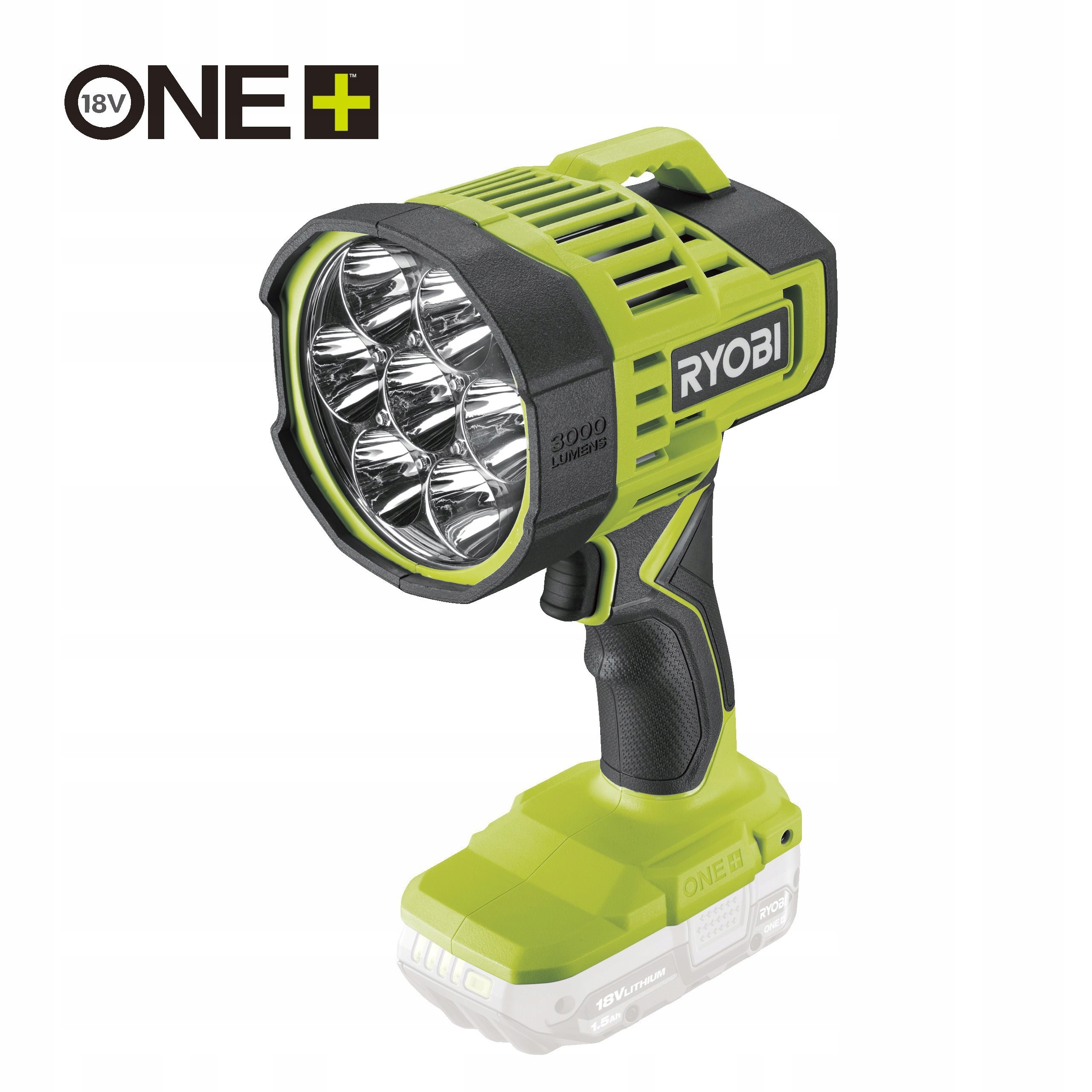 Ryobi RLS18-0 18V One+ reflektor výkon 2500 lúmenov