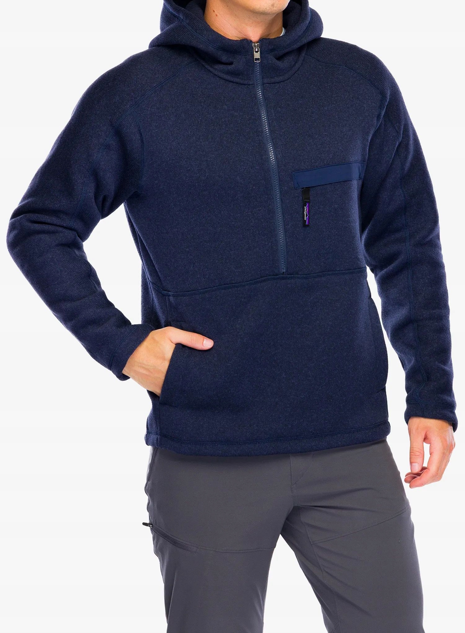 Fleecová Mikina Patagonia Better Sweater 1/2 Zip P/o tmavě modrá, velikost M