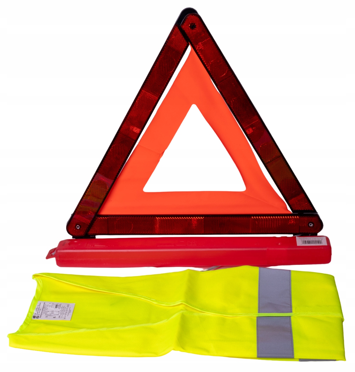 TRÓJKĄT OSTRZEGAWCZY HOMOLOGACJA ETUI KAMIZELKA EAN (GTIN) 5905662200100