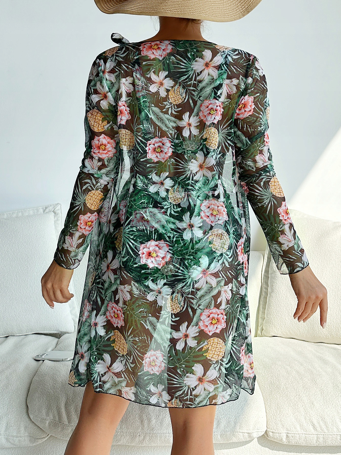 KWIATY STRÓJ KĄPIELOWY DAMSKI NARZUTKĄ BIKINI PAREO FIGI KOMPLET 3 CZĘŚCI EAN (GTIN) 6977233182671