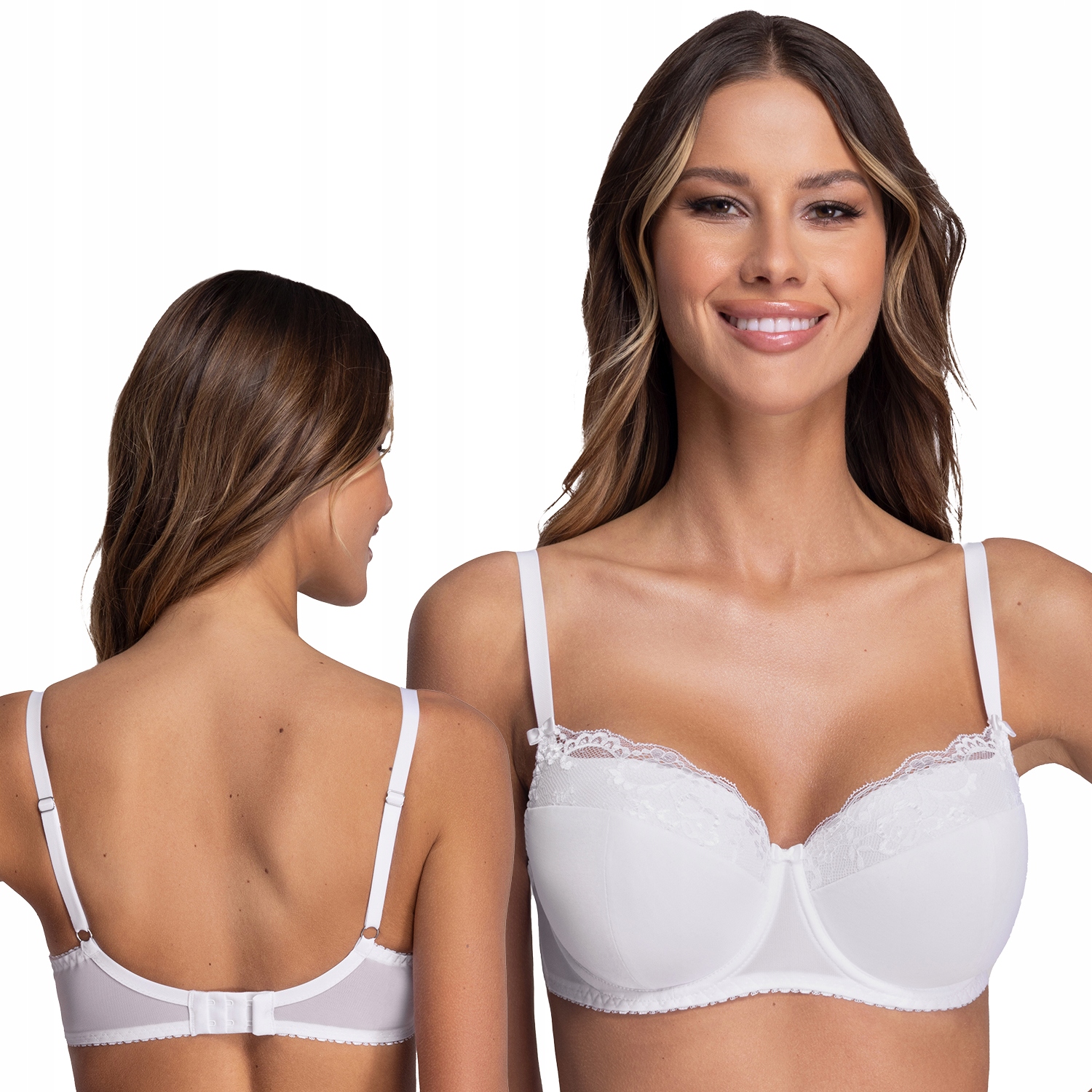 Ava 2112 Azalea bílá Vyztužená podprsenka Cup 95D