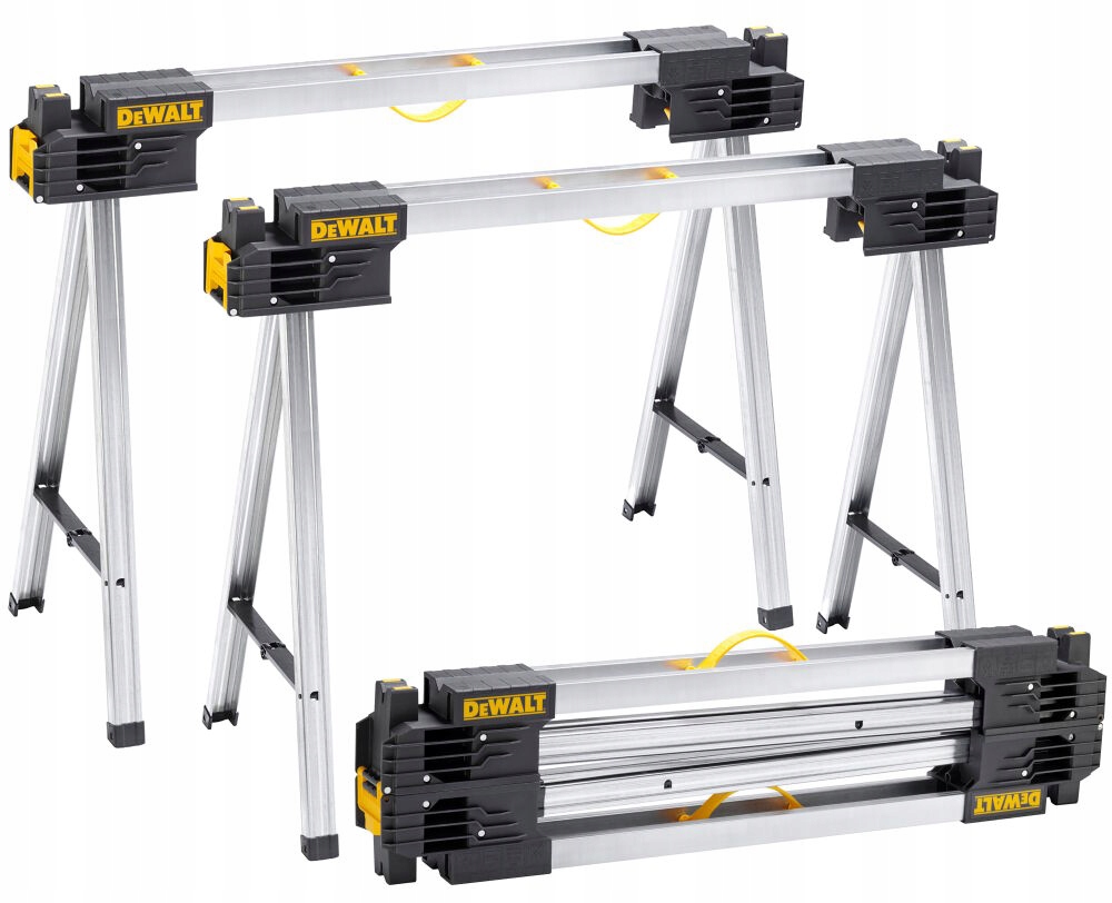 Stavebné dielenské kobylky, kovové stojany, 2 kusy, 900 kg DeWalt