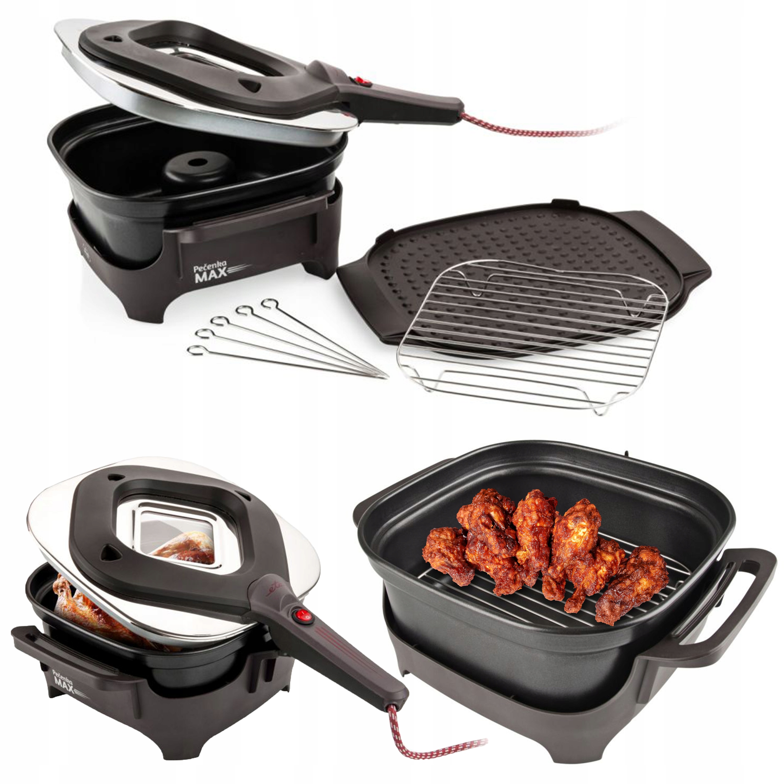 Elektrický Pečicí Hrnec Elektrický Gril Velký Hrnec 475W 4,3L Eta