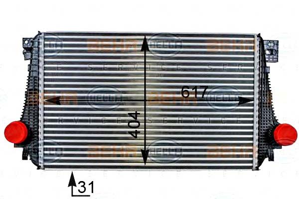 BEHR HELLA INTERCOOLER VW AMAROK 2.0 TSI (2H_. S1B Producent części Behr Hella Service
