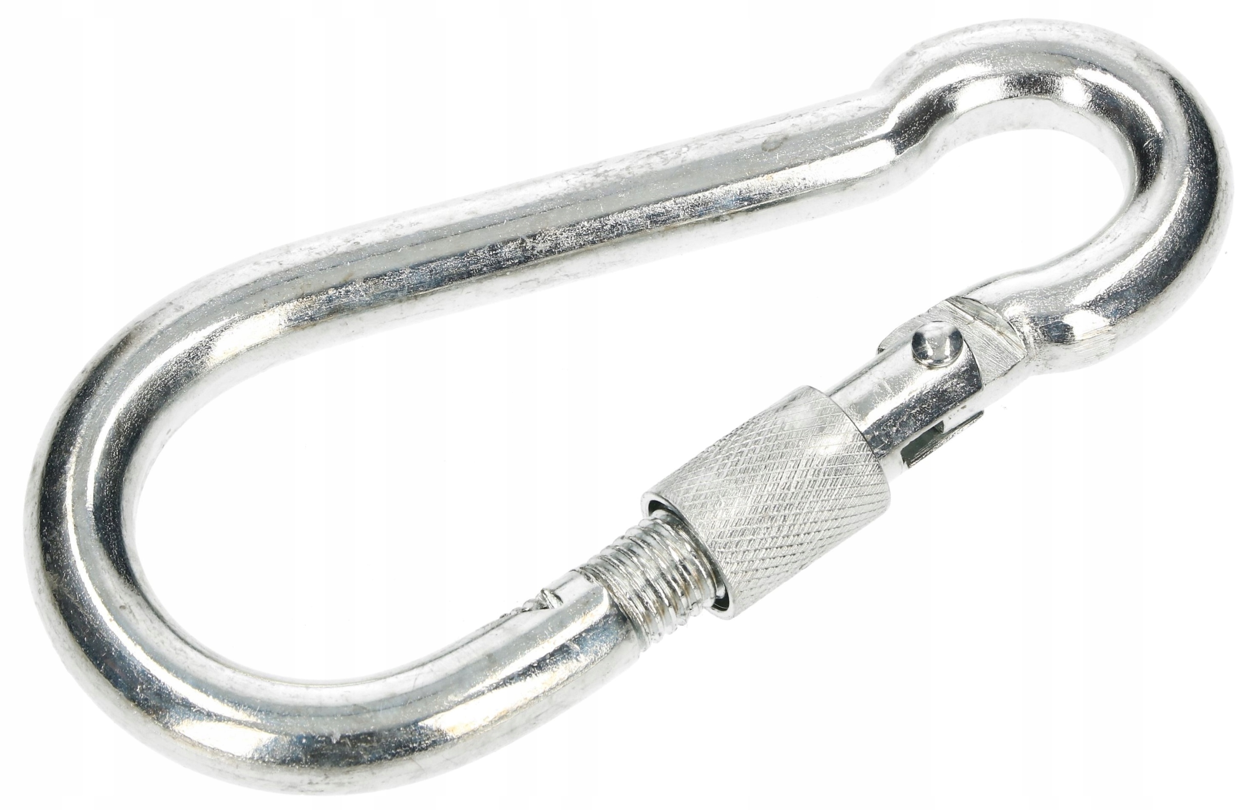 KARABIŃCZYK KARABINEK SKRĘCANY 120 MM HAK DO LIN