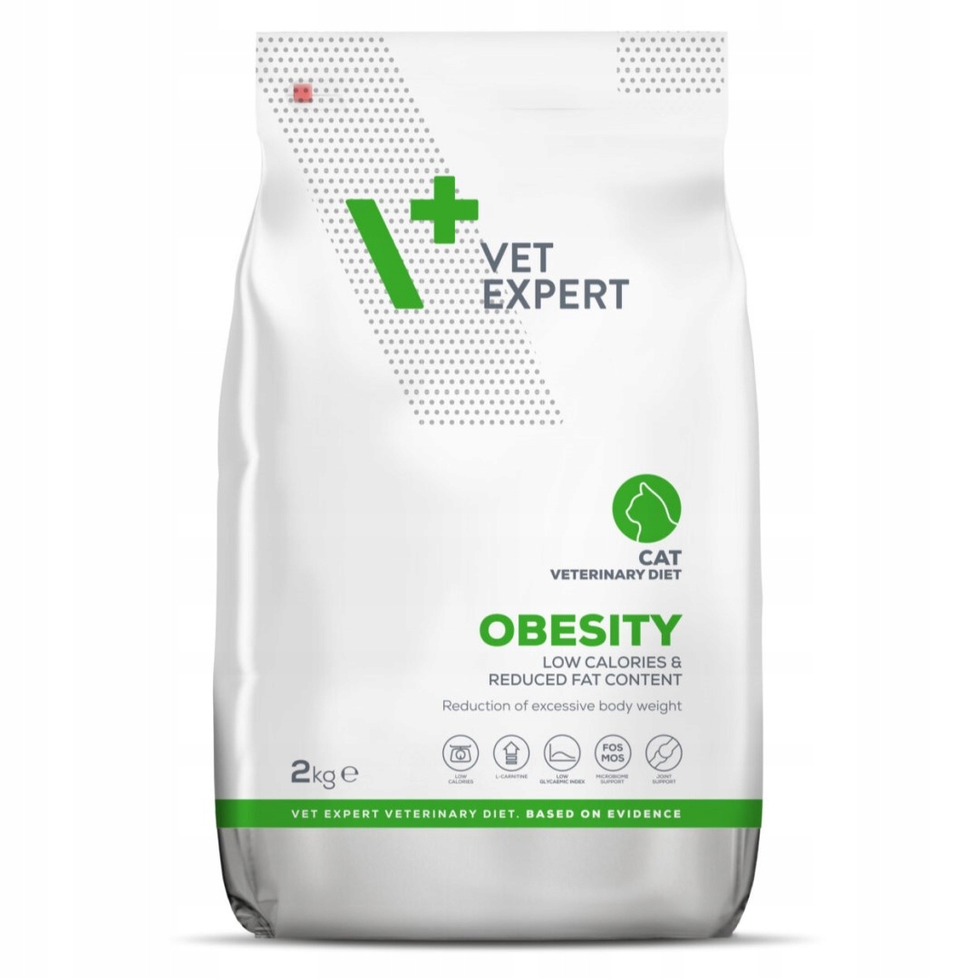Vet Expert Obesity Sucha Karma Dietetyczna Dla Kota Z Drobiem 2kg Redukcja